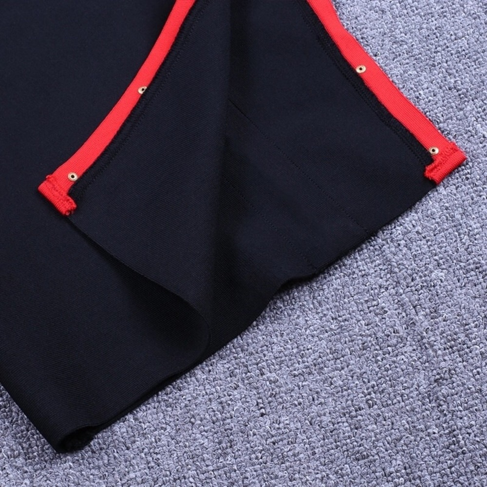 LAST ONE! Size: S Black & Red Bandage 2 Piece Set - Picture 5 of 6